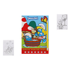 Akim Omalovánky Šmoulové Od tečky k tečce + tužka s gumou v sáčku