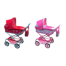 Teddies Kočárek Daria hluboký 77x87x38cm pro panenky 2 barvy Teddies Kočárek Daria hluboký 77x87x38cm pro panenky 2 barvy