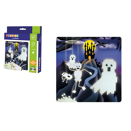 Zažehlovací korálky Duchové 1100ks plast v krabici 18x21x4cm Zažehlovací korálky Duchové 1100ks plast v krabici 18x21x4cm