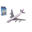 Letadlo Welly Boeing 747 plast/kov 15cm v krabičce 13x21x4,5cm