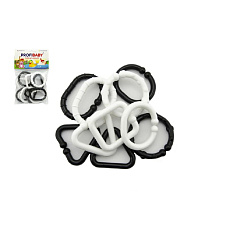 Profibaby Plastové tvary černobílé 10 ks v sáčku