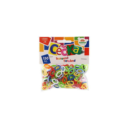Teddies Céčka barevná 150 ks plast v sáčku Teddies Céčka barevná 150 ks plast v sáčku