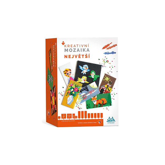 SEVA Mozaika SEVA největší plast 2904 dílků v krabici 27x19x19cm