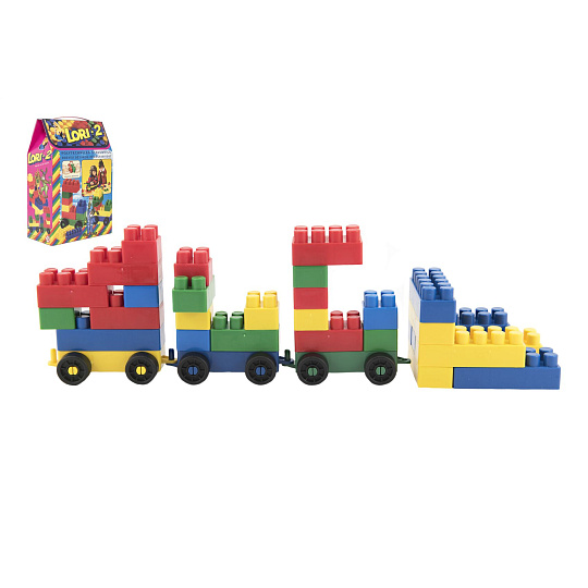 LORI Stavebnice LORI 2 plast 35ks v krabici 19x28x10cm LORI Stavebnice LORI 2 plast 35ks v krabici 19x28x10cm