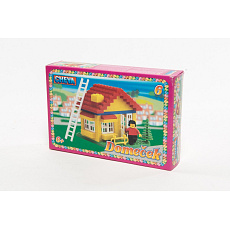 Chemoplast Stavebnice Cheva 6 Domeček plast 86ks v krabici 22,5x15x5cm