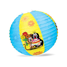 Wiky Lampion kulatý Krteček 30cm v sáčku karneval Wiky Lampion kulatý Krteček 30cm v sáčku karneval