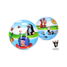 Míč gumový nafouknutý Krtek průměr 12cm v síťce