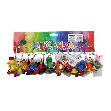 Wiky Přívěsek na klíče/Klíčenka dřevěné zvířátko dřevo/kov 10cm mix druhů Wiky Přívěsek na klíče/Klíčenka dřevěné zvířátko dřevo/kov 10cm mix druhů
