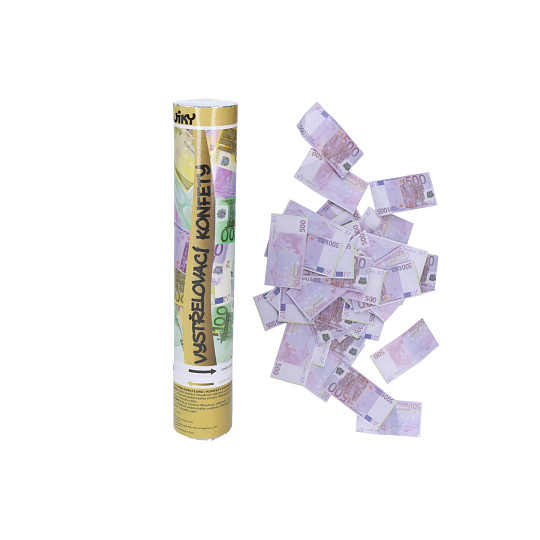 Konfety Euro vystřelovací párty v tubě 28x5cm