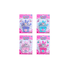 Sada krásy plast korunka, náhrdelník, naušnice, rukavičky 3 barvy na kartě 17,5x27,5cm Sada krásy plast korunka, náhrdelník, naušnice, rukavičky 3 barvy na kartě 17,5x27,5cm