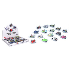 Wiky Letadlo kov/plast 7,5 cm na zpětné natažení mix barev