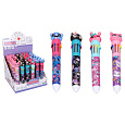 Tužka/pero zvířátko 10 barev 15 cm plast 4 barvy 36ks v boxu