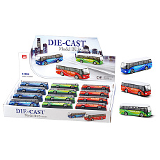 Wiky Autobus kov/plast 9cm na volný chod 3 druhy Wiky Autobus kov/plast 9cm na volný chod 3 druhy