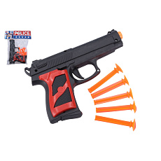 Wiky Pistole + přísavky 5ks plast 16cm v sáčku Wiky Pistole + přísavky 5ks plast 16cm v sáčku