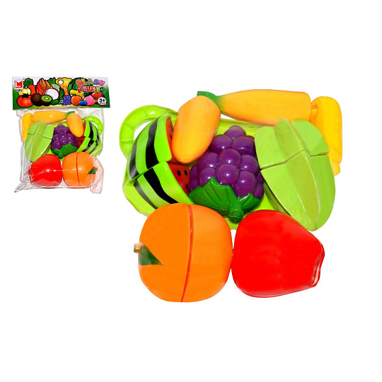 Ovoce krájecí plast s prkénkem s nožem v sáčku 18,5x23x6cm