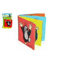 Wiky Knížka Krtek textilní rozkládací 10x10cm na kartě 0+ Wiky Knížka Krtek textilní rozkládací 10x10cm na kartě 0+