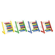 Počítadlo 100 kuliček dřevo 4 barvy ve fólii 17x20cm Počítadlo 100 kuliček dřevo 4 barvy ve fólii 17x20cm