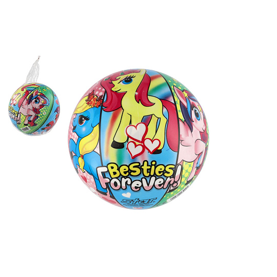 Míč Pony nafouknutý 23cm v síťce Míč Pony nafouknutý 23cm v síťce
