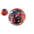 Míč Super cars monster truck nafouknutý 23cm v síťce