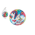 Míč Malý jednorožec/Little unicorn nafouknutý 14cm v síťce