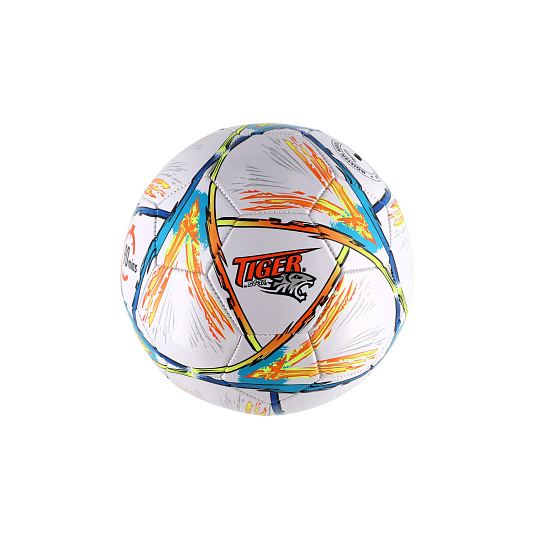 Teddies Míč fotbalový barevný šitý kůže 23cm vel. 5 Teddies Míč fotbalový barevný šitý kůže 23cm vel. 5