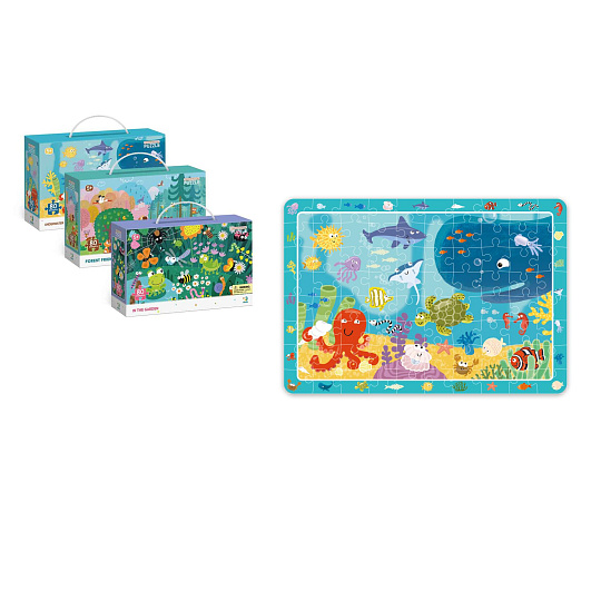 Puzzle "Hledání předmětů" moře 45x31cm 80dílků v krabici 25x16x6cm