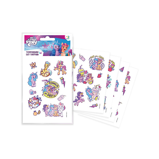 DODO Tetování My Little Pony 10,5x15cm 4 listy v sáčku DODO Tetování My Little Pony 10,5x15cm 4 listy v sáčku