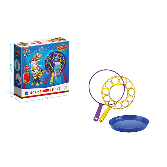 DODO Bublifuk Tlapková patrola/Paw Patrol sada na tvorbu bublin + náplň 0,45L v krabici 23x23x7,5cm