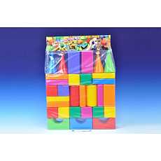 Teddies Stavebnice kostky velké 30ks plast v sáčku 47x66x8cm