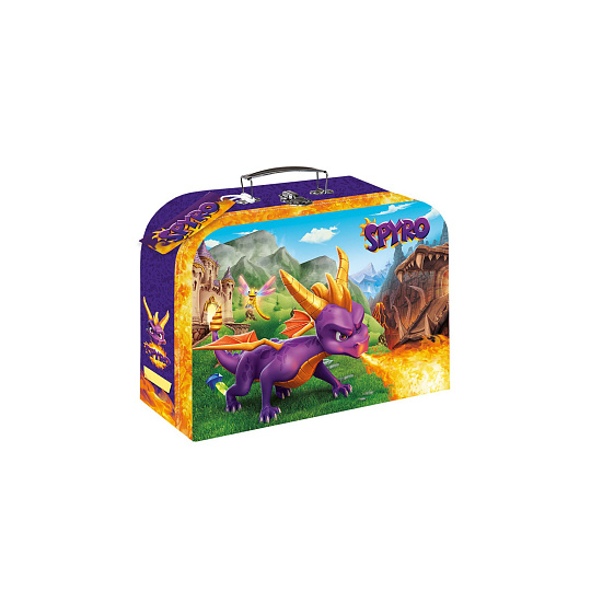 Kufřík/Kufr školní papírový Spyro 25x18x9cm Kufřík/Kufr školní papírový Spyro 25x18x9cm