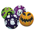 Lampion koule Halloween papír průměr 25cm (bez hůlky) 4 druhy karneval