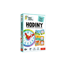 Trefl Malý objevitel Hodiny vzdělávací společenská hra v krabici 19x29x4cm