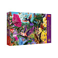 Puzzle Premium Plus - Čajový čas: Zahrada kolibříků 1000 dílků 68,3x48cm v krabici 40x27x6cm