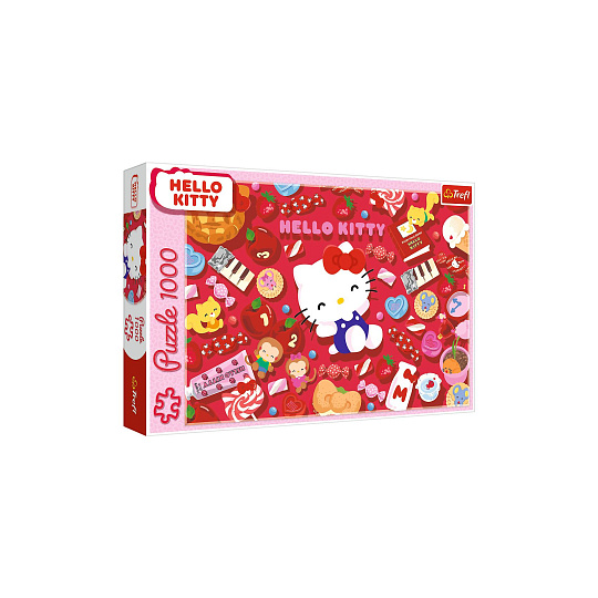 Puzzle Hello Kitty 1000 dílků 68,3x48cm v krabici 40x27x6cm Puzzle Hello Kitty 1000 dílků 68,3x48cm v krabici 40x27x6cm