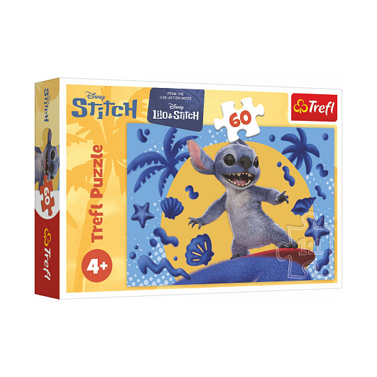 Puzzle Den se Stitchem 33x22cm 60 dílků v krabici 21x14x4cm