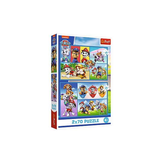 Trefl Puzzle 2x70 Tlapková patrola/Paw Patrol 27,5x18cm v krabici 19x29x4cm Trefl Puzzle 2x70 Tlapková patrola/Paw Patrol 27,5x18cm v krabici 19x29x4cm