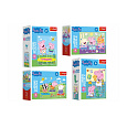 Trefl Minipuzzle miniMaxi 20 dílků Prasátko Peppa/Peppa Pig 4 druhy v krabičce 11x8cm