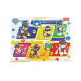 Vkládačka/Puzzle deskové obrysové dřevěné Tlapková patrola/Paw Patrol ve fólii 30x22cm 18m+