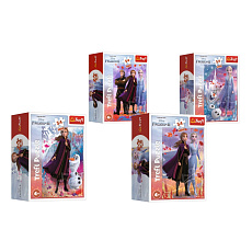 Trefl Puzzle mini 54 dílků Ledové království II/Frozen II, 4 druhy