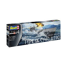 Revell Plastic ModelKit ponorka 05167 - German Submarine Type IX C/40 (U190) (1:144)