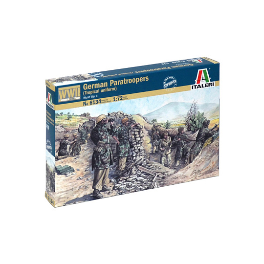 Italeri Model Kit figurky 6134 - WWII - German paratroopers (tropical uniform) (1:72) Italeri Model Kit figurky 6134 - WWII - German paratroopers (tropical uniform) (1:72)
