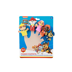 Maňásek prstový 5ks Tlapková patrola/Paw patrol guma 6cm na kartě 16,5x20cm