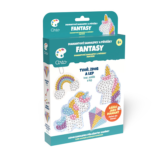 Arto Mac Toys ARTO Diamantové samolepky a přívěsky - Fantasy