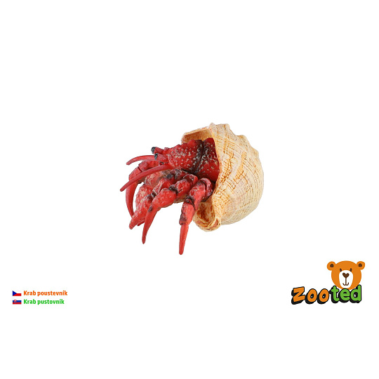 Krab poustevník zooted plast 7cm 