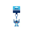 Přívěsek na klíče/Klíčenka Lilo a Stitch plast 11cm na baterie se světlem na kartě