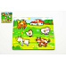 Teddies Vkládačka Moje první zvířátka 6ks 22,5x22,5x2,5 cm 12m+ MPZ