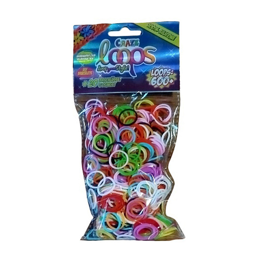 Rappa LOOM gumičky CRAZE 600 ks Rappa LOOM gumičky CRAZE 600 ks