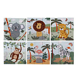 Rappa 2Kids Toys Dřevěné kostky Safari