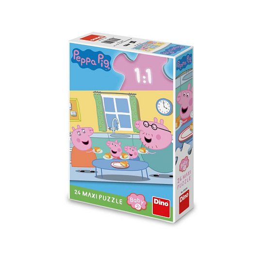 Dino PEPPA PIG - OBĚD 24 maxi Puzzle Dino PEPPA PIG - OBĚD 24 maxi Puzzle