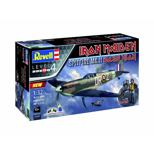 Revell Gift-Set letadlo 05688 - Spitfire Mk.II "Aces High" Iron Maiden (1:32) Revell Gift-Set letadlo 05688 - Spitfire Mk.II "Aces High" Iron Maiden (1:32)